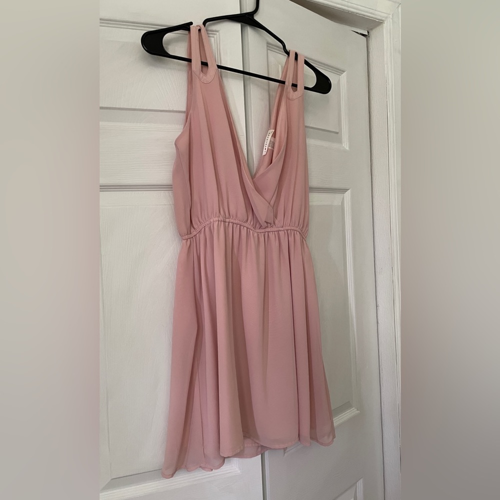 Love Crazy Pink/Blush Mini Dress, size S.